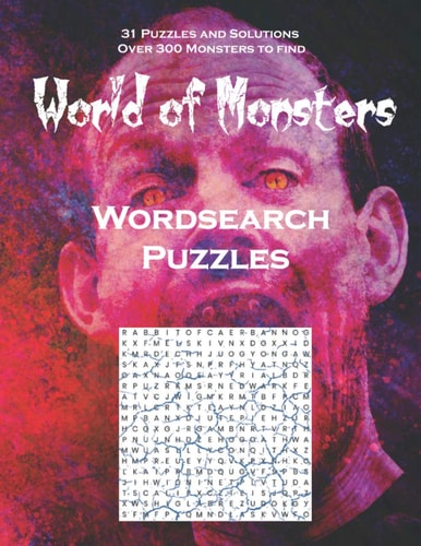 World of Monsters Wordsearch Puzzles