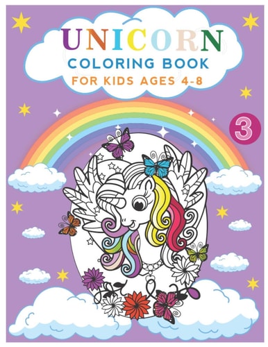 Unicorn Coloring Book for Kids Ages 4-8 Beautiful Unicorn