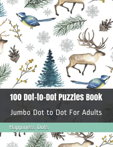 100 Dot-to-Dot Puzzles Book Jumbo Dot to Dot For Adults