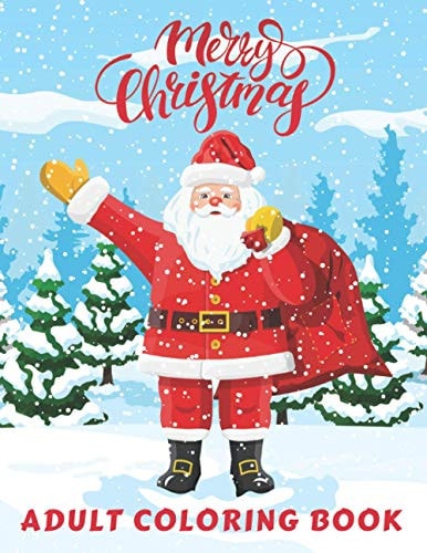 Merry Christmas - Adult Coloring Book Christmas Coloring Book, Coloring Book for Relaxation, Christmas Adult Coloring Book, Christmas Gift for Adults