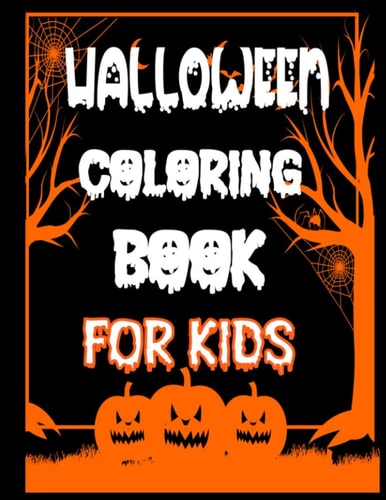 Halloween Coloring Book For Kids Easy Coloring Pages
