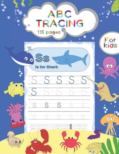 ABC TRACING For Kids Sea Animals Tracing and Coloring Book