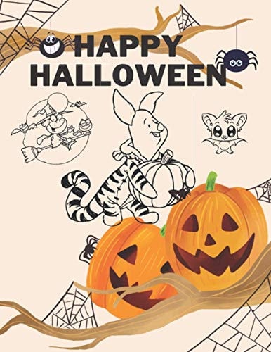 Happy Halloween Coloring Book For Kids