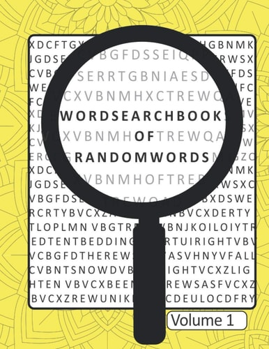 Word Search Book Of Random Words Volume 1 50 Word Search Puzzles With Solutions Skill Level Medium