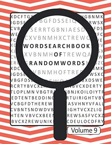 Word Search Book Of Random Words Volume 9 50 Word Search Puzzles With Solutions Skill Level Medium