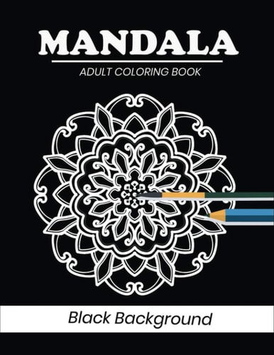 Mandala Coloring Book Black Background 50 Gorgeous Black Mandala Designs to Color