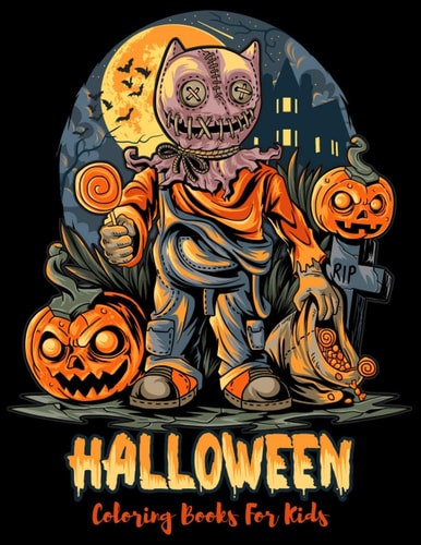Halloween Coloring Book For Kids Halloween Spooky Coloring Book For Kids (Volume 1)