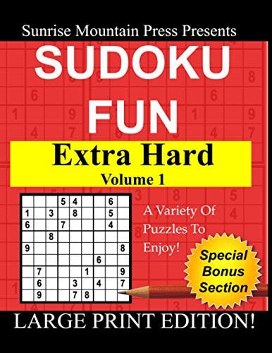 Sudoku Fun Extra Hard Volume 1