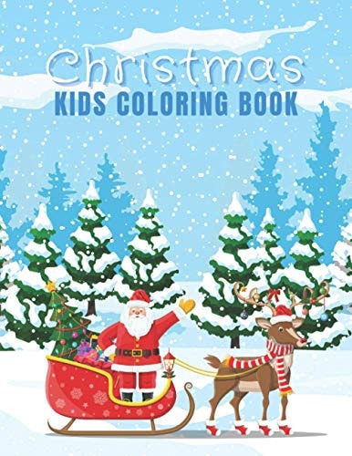 Christmas - Kids Coloring Book Christmas Coloring Book, Coloring Book for Relaxation, Christmas Kids Coloring Book, Christmas Gift for Kids