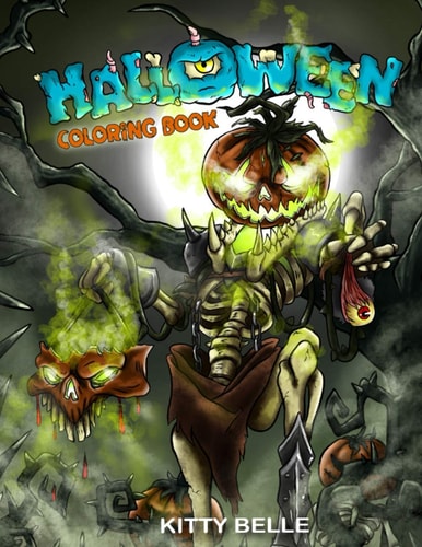 Halloween Coloring Book A Fun Adult Coloring Book for Relaxation and Halloween Fun!