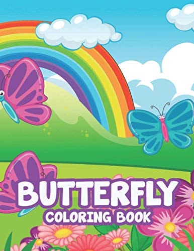 Butterfly Coloring Book Coloring Pages With Beautiful Butterfly Illustrations And Designs, Childrens Activity Book For Tracing and Coloring