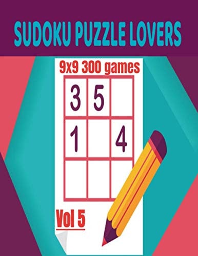 Sudoku Puzzle Lovers 9x9 300 Games /Vol 5