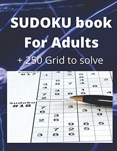 Sudoku Book for Adults +250 to Solve Easy to Hard, Brain Game, Variants Puzzle