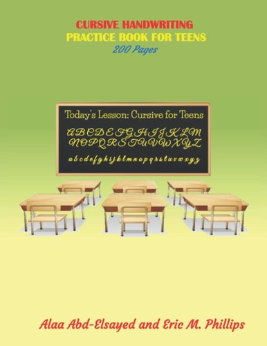 Cursive Handwriting Practice Book for Teens