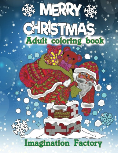 Merry Christmas Adult Coloring Book