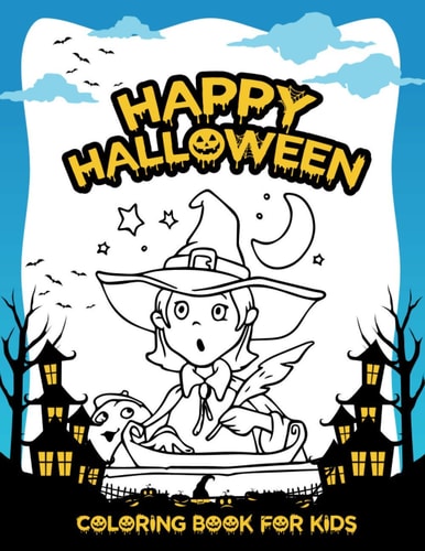 Happy Halloween Coloring Book For Kids Best Halloween Coloring Book for Children