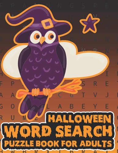 Halloween Word Search Puzzle Book For Adults Large Print Spooky Word Search Book For Adults