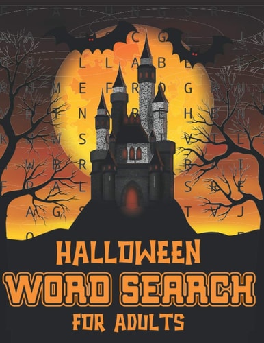 Halloween Word Search For Adults Halloween Word Search Large Print Puzzle Book Fun For Adults