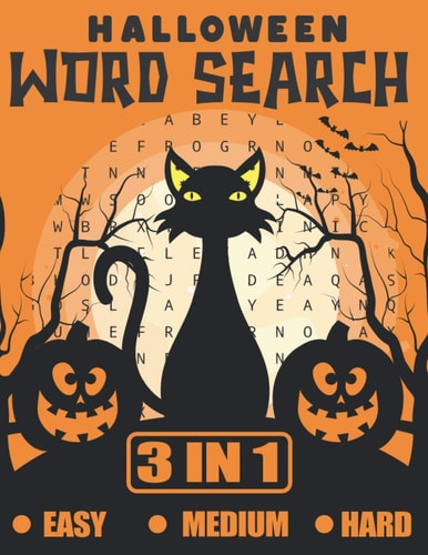 Halloween Word Search 60 Unique Word Search Puzzles With Answer Keys
