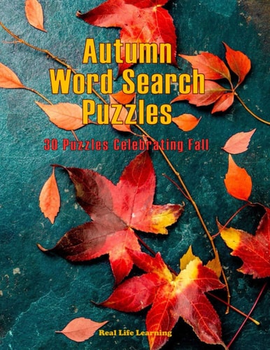 Autumn Word Search Puzzles 30 Large Print Puzzles Celebrating Fall