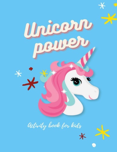 Activity Book For Kids Unicorn Power Coloring Crossword Puzzle Find Errors