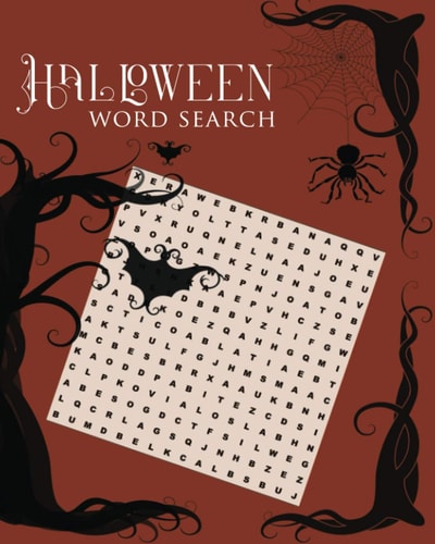 Halloween Word Search Large Print Word Search Puzzle Book