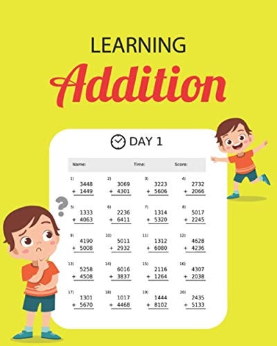 Learning Addition 100 Days of Learning Addition for Kids