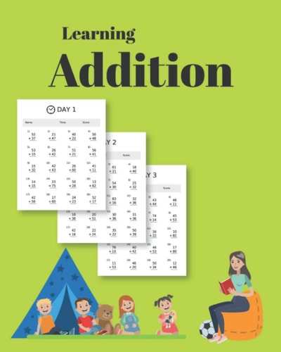 Learning Addition 100 Days of Learning Addition for Kids