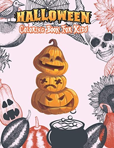 Halloween Coloring Book For Kids Amazing Children Coloring Hand Drawn Doodle Style Pumpkin, Ghost, Bat, Autumn, Shadows and More, Fantasy Coloring Book of Halloween for Kids Super Gift Idea for Kids this Halloween Vol: 7
