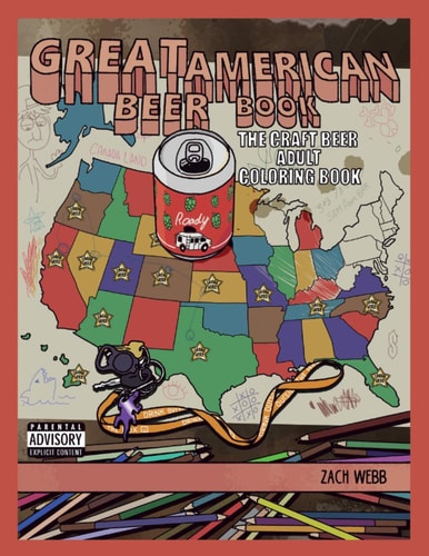 Great American Beer Book The Craft Beer Adult Coloring Book