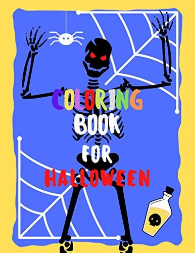 Coloring Book For Halloween Halloween Coloring Book/ 20 Different Drawings to Color / For Kids and Adults / 8,5 X 11 Inches/ Matte Finish Cover