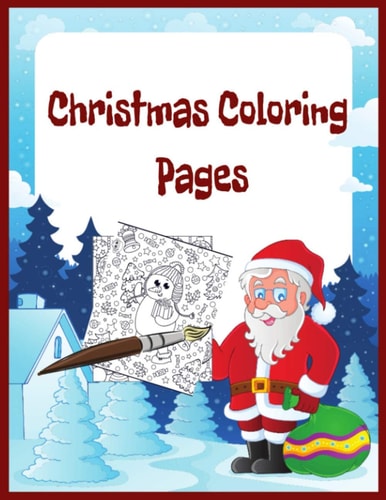 Christmas Coloring Pages 8.5 X 11 Inches 25 Pages Easy Coloring Books for Adults Christmas