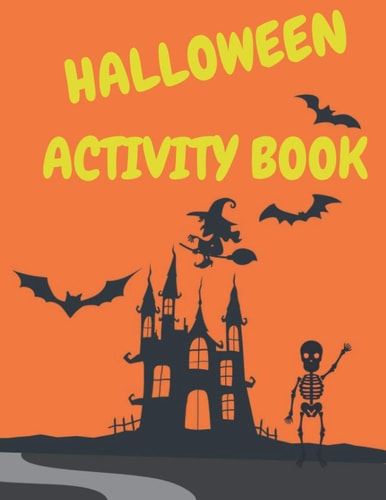 Halloween Activity Book For Kids: Mazes Word Search Coloring Book