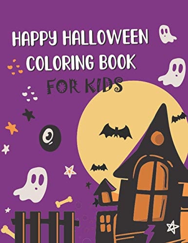 Happy Halloween Coloring Book for Kids Mini Halloween Coloring Books, Fun Halloween Gift for Boys and Girls