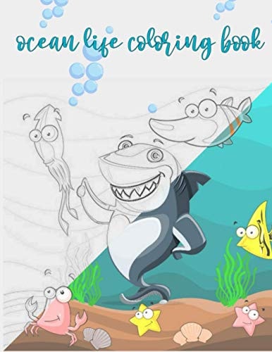 Ocean Life Coloring Book Sea Life Creature Coloring Book for Kids