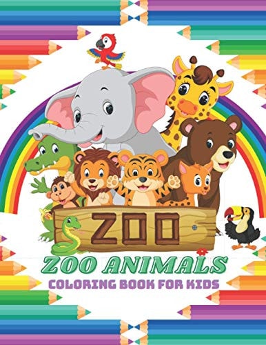 ZOO ANIMALS - Coloring Book For Kids