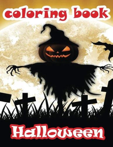 Coloring Book Hallowen Halloween Coloring Book / Coloring Book for All Age Groups / Happy Halloween / Activity Book / Best Coloring Book for Kids / 30