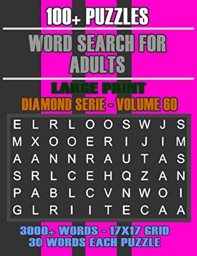 Word Search for Adults More Games, For Adults, Large Letter High Definition Select Words