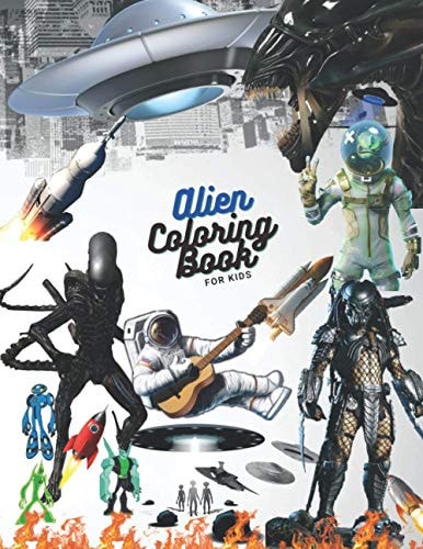 Alien Coloring Book 50 Alien Coloring Pages For Kids, Size (8.5 X 11)