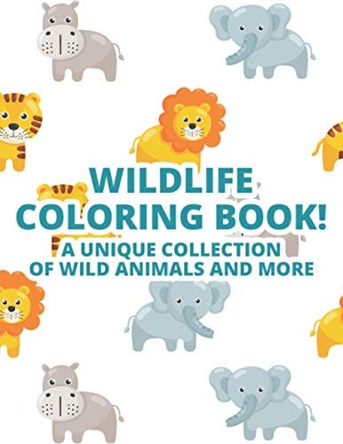 WildLife Coloring Book! A Unique Collection Of Wild Animals And More Amazing Designs And Illustrations Of Safari Animals To Color, A Fun-Filled Coloring Book For Kids
