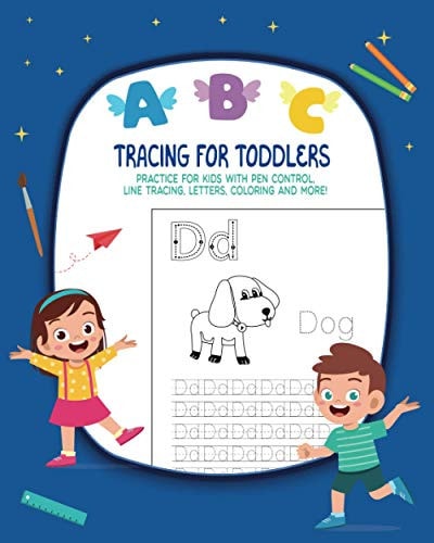 Tracing For Toddlers Practice For Kids With Pen Control, Line Tracing, Letters, Coloring And More!