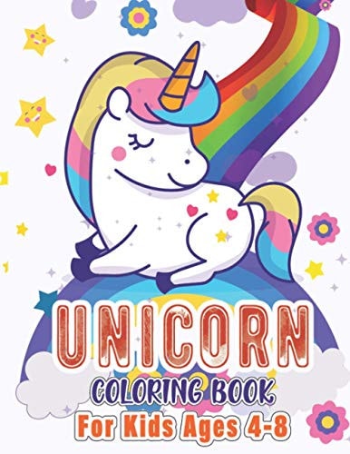 Unicorn Coloring Book For Kids Ages 4-8 This Unicorn Coloring Book For Educational Activity for Kids to Use During the Summer Or School Year ! The Book Contains Over 50 Coloring Pages