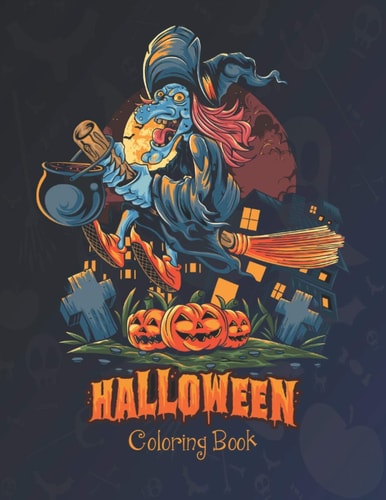 HALLOWEEN Coloring Book Halloween Designs Including Ghosts, Pumpkins and Many More. With Glossy Cover.