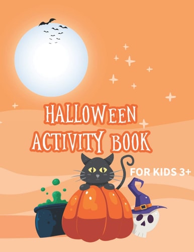 Halloween Activity Book for Kids 3+ Halloween Activity Coloring Book Book for Kids with Word Search