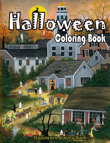 Halloween Coloring Book A Collection of Coloring Pages with Cute Spooky Scary Things Such as Jack-o-Lanterns, Ghosts, Witches, Princess, Haunted Houses and More Relaxing