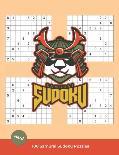 Samurai Sudoku Puzzles Samurai Sudoku Puzzle Book - 100 Hard Puzzles (Vol. 1)