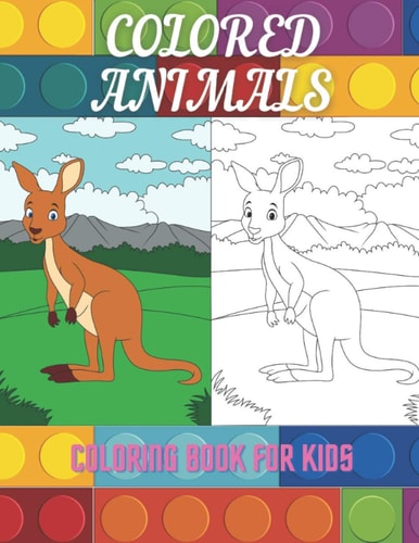 COLORED ANIMALS - Coloring Book For Kids