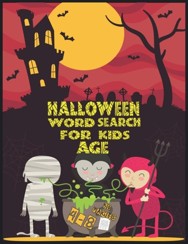 Halloween Word Search for Kids Ages 4-8 Large Print Kids Word Find Puzzles, Jumbo Word Seek Book, Practice Spelling, Learn Vocabulary and Improve Reading Skills