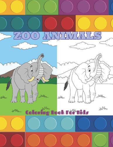 ZOO ANIMALS - Coloring Book For Kids