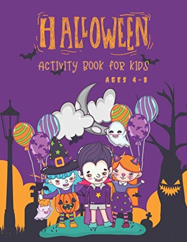 Halloween Activity Book for Kids Ages 4-8 Super Fun Halloween Coloring And Activity Book for Primary School and Homeschool Kids! Halloween Kids Fun Crafts Games Books, Coloring, Word Search, Maze and Sudoku. Halloween Arts And Crafts Worksheets.